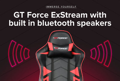 GTForce ExStream Gaming Chair with Bluetooth Speakers
