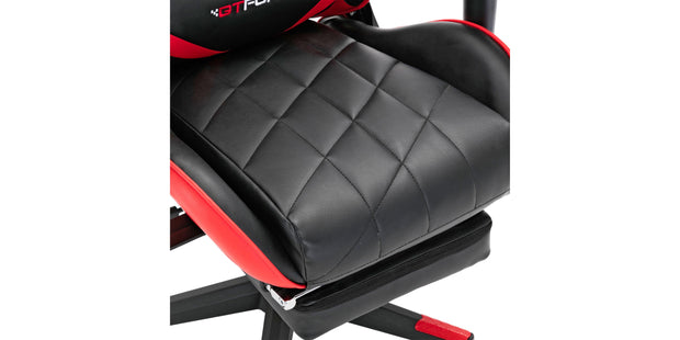 Pro GT Gaming Chair with Footstool in Black & Red