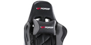 Pro GT Gaming Chair with Footstool in Black & Grey