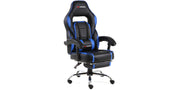 Pace Gaming Chair with Footrest in Black & Blue