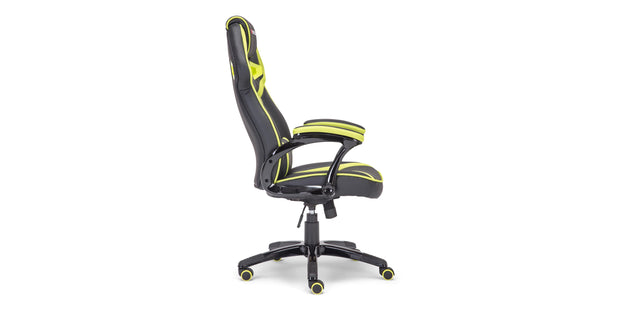 Roadster Gaming Chair in Black & Green