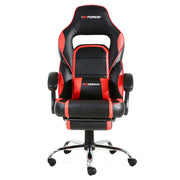 Pace Gaming Chair with Footrest in Black & Red