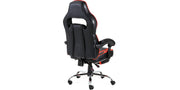 Pace Gaming Chair with Footrest in Black & Red