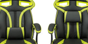 Roadster Gaming Chair in Black & Green