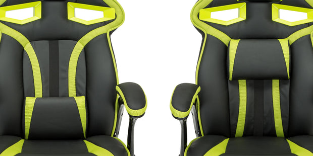 Roadster Gaming Chair in Black & Green