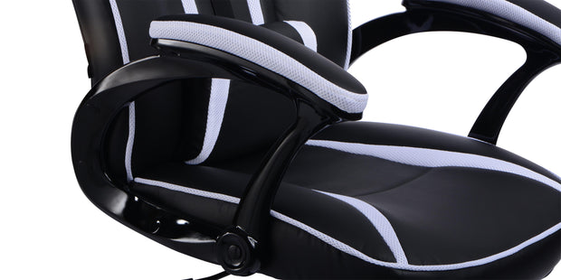 Roadster Gaming Chair in Black & White