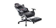 Pro GT Gaming Chair with Footstool in Black & Grey