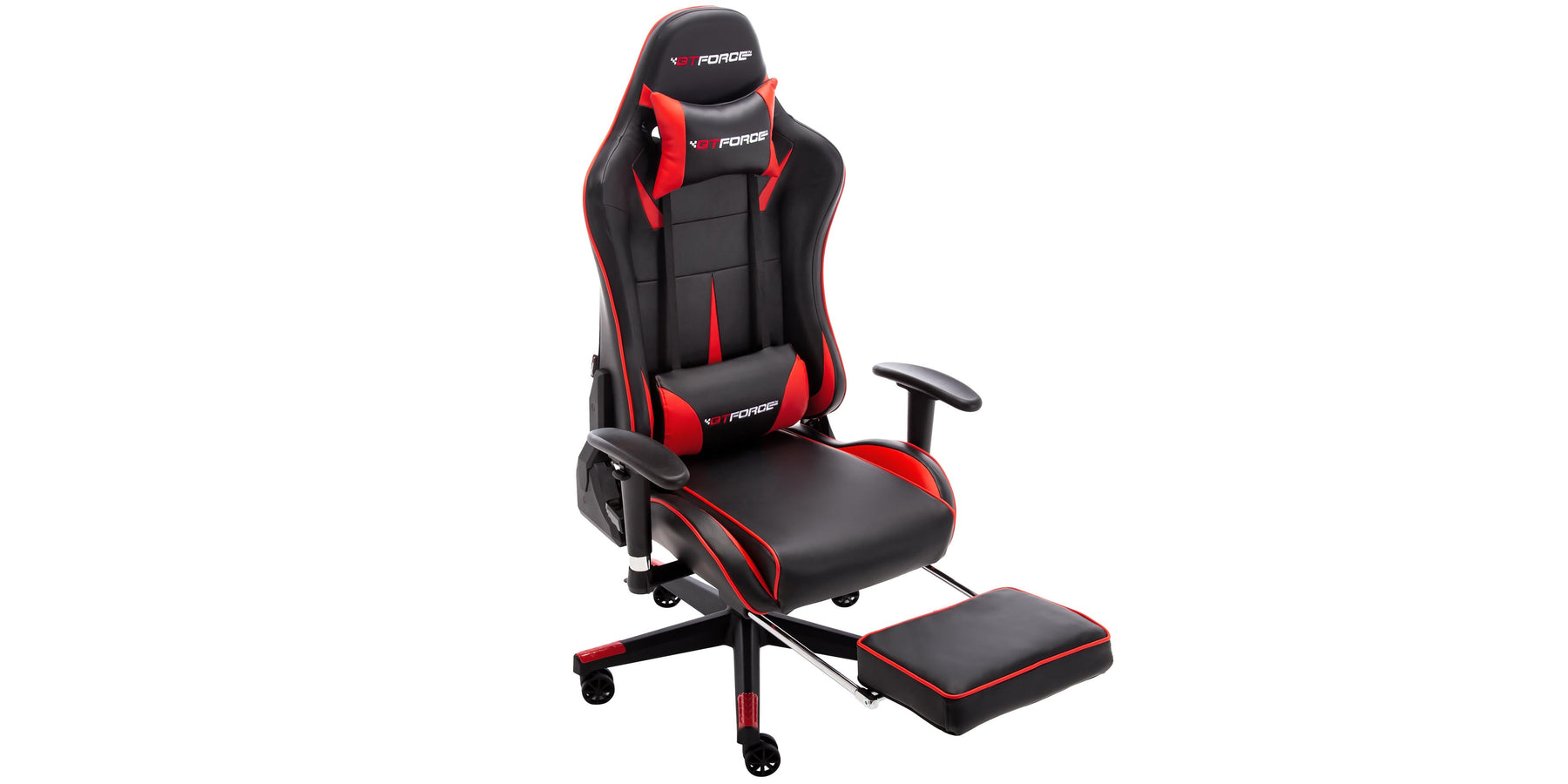 GTForce Formula RX Red Gaming Chair with Footrest