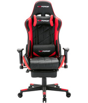 Pro GT Gaming Chair with Footstool in Black & Red